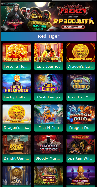 Provider Slot RED TIGER