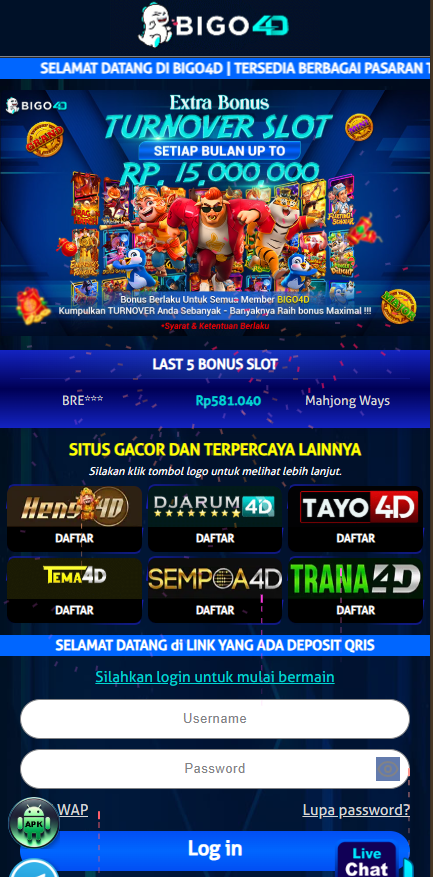Bandar Togel Online Terpercaya dan Selalu Jackpot Besar Terus Hanya di BIGO4D