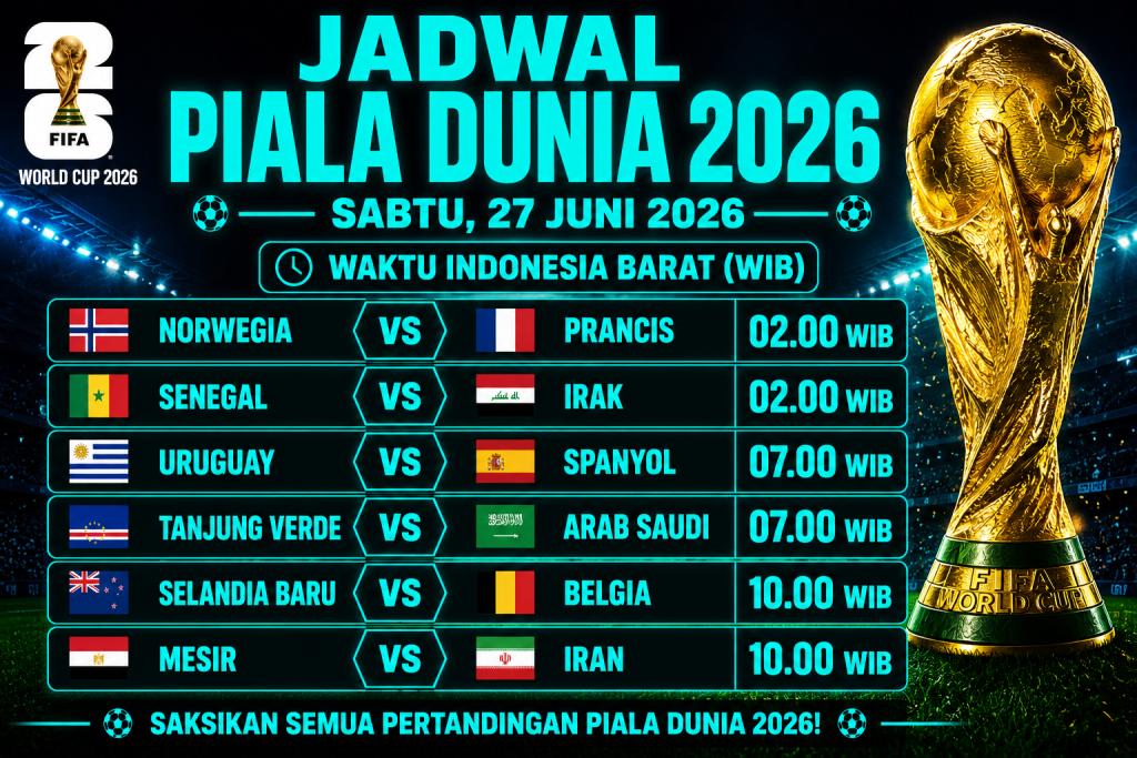 Prediksi Piala Dunia 2026: Laga Sengit Penentu Fase Grup 27 Juni